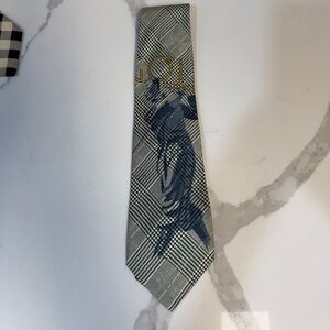 Rare Polo by Ralph Lauren Silk Houndstooth “Golf Course” Tie